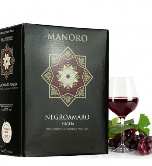 Rượu vang bình Ý Manoro 3 lít